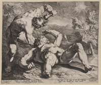 KG 02532
<br/>
Kaïn doodt Abel
<br/>
<em>Muller, Jan Harmensz. (1571-1628)</em>